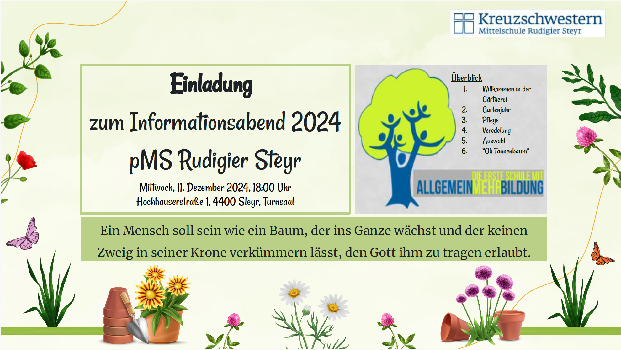 Einladung zum Informationsabend 2024