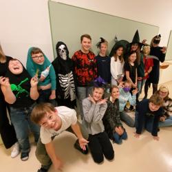 Scary costumes of class 2a