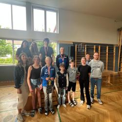 Siegerehrung im Turnsaal