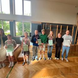 Siegerehrung im Turnsaal