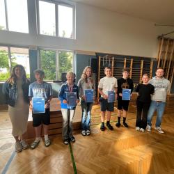 Siegerehrung im Turnsaal