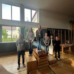 Siegerehrung im Turnsaal