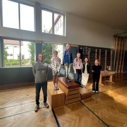 Siegerehrung im Turnsaal