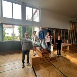 Siegerehrung im Turnsaal