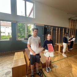 Siegerehrung im Turnsaal