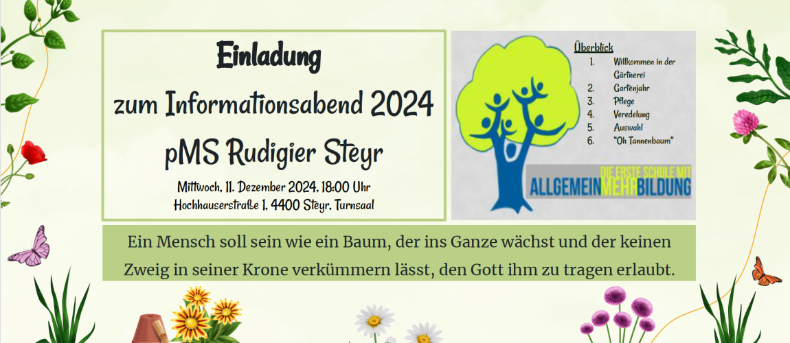 Einladung zum Infoabend 2024