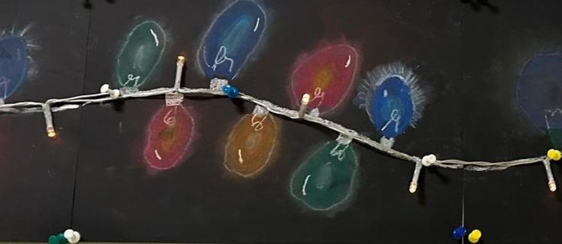 Weihnachtsgruß, Zeichnung 2b-Klasse