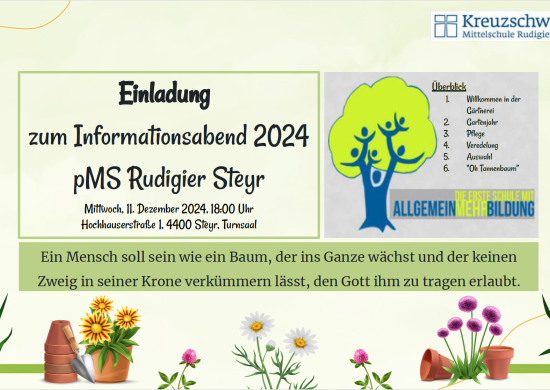 Einladung zum Infoabend 2024