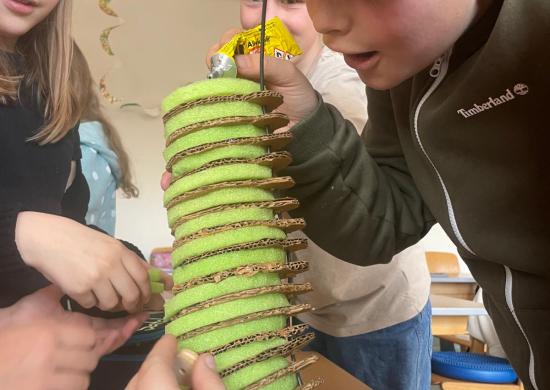 Wirbelsäule einer Raupe