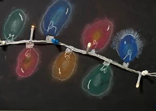 Weihnachtsgruß, Zeichnung 2b-Klasse