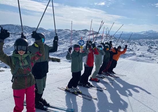 Wunderbares Wetter und traumhafte Pisten auf dem Krippenstein.